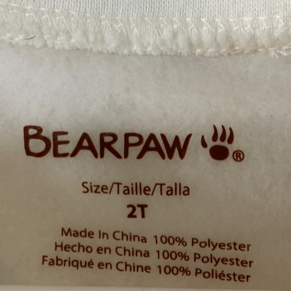 BearPaw 1 Piece Set Teddy Bear Sweatshirt With Fuzzy Socks Size 2T - Picture 4 of 6